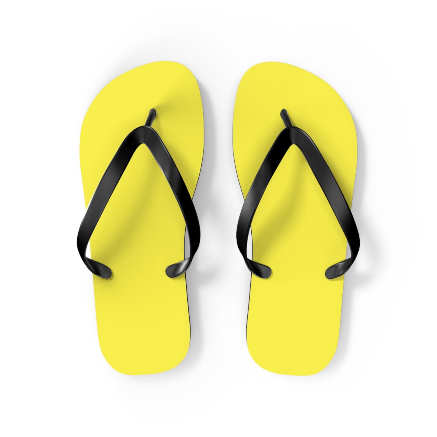 Neon Yellow Flip Flops, Sandals Slides, Summer Footwear, Brand New