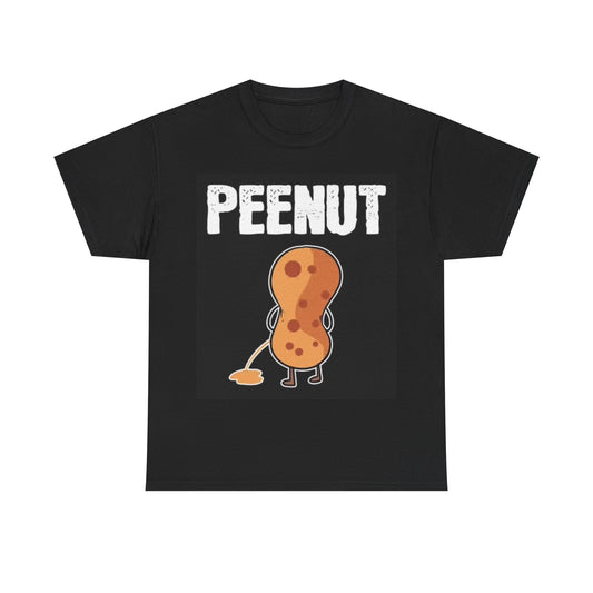 PeeNut Funny Graphic Shirt Dumb Comedy Jokes Peanuts Unisex Heavy Cotton Tee