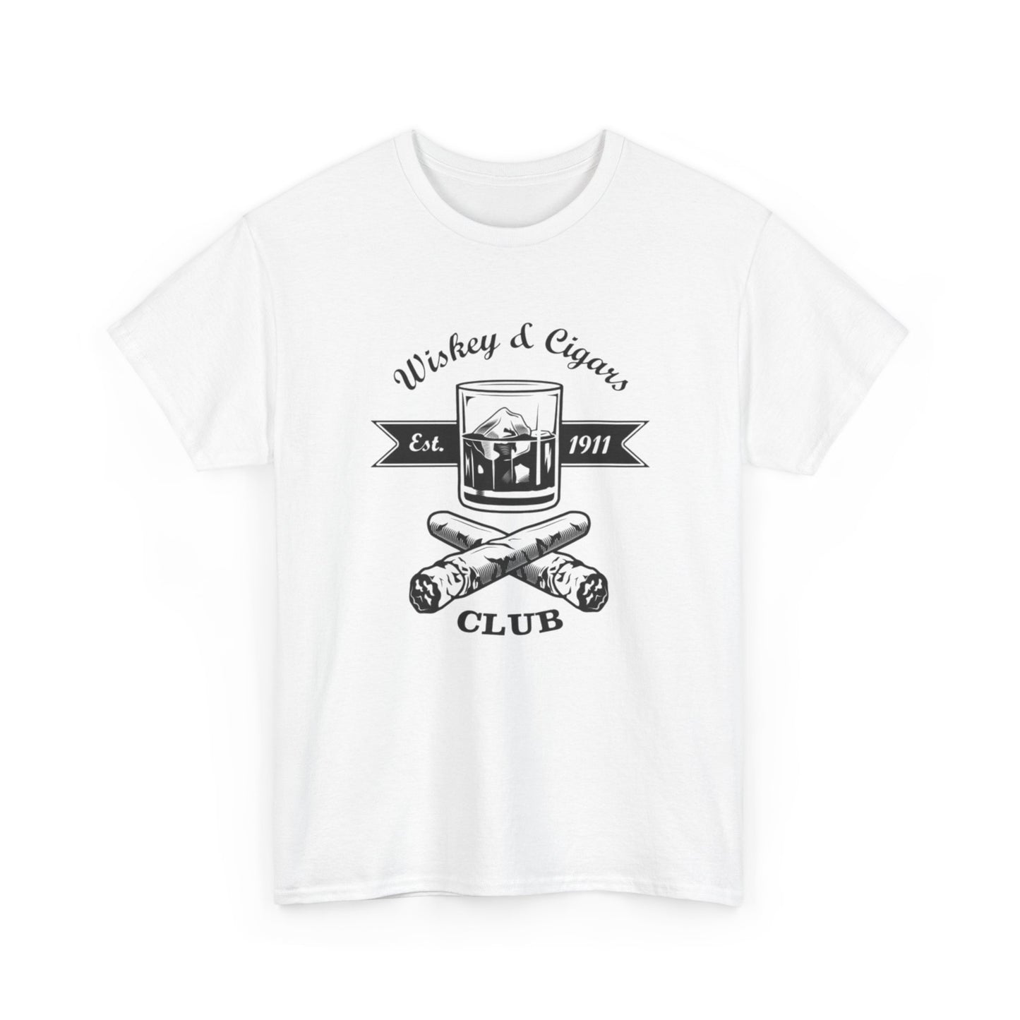 Whiskey And Cigars Graphic T Shirt NEW ADULT