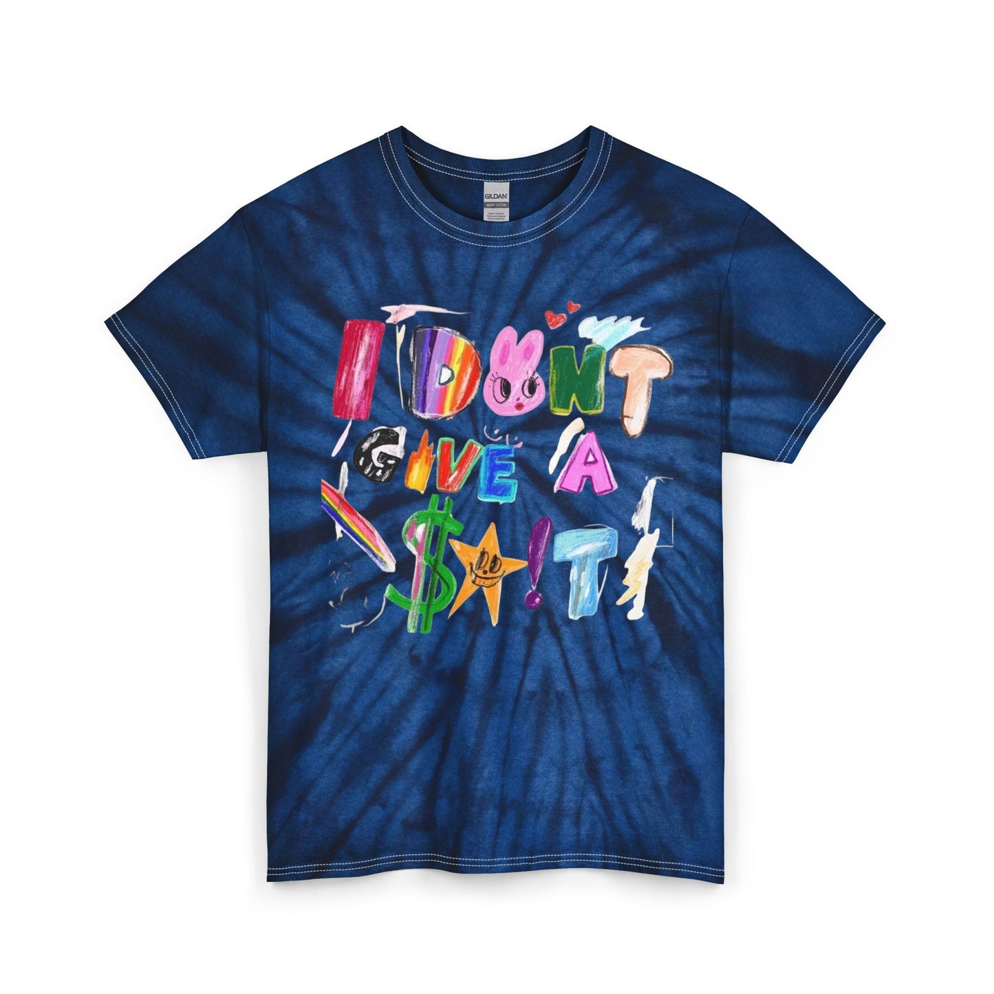 I Dont Give A ****  Funny Graphic T Shirt Unisex Tie Dye Cotton Tee