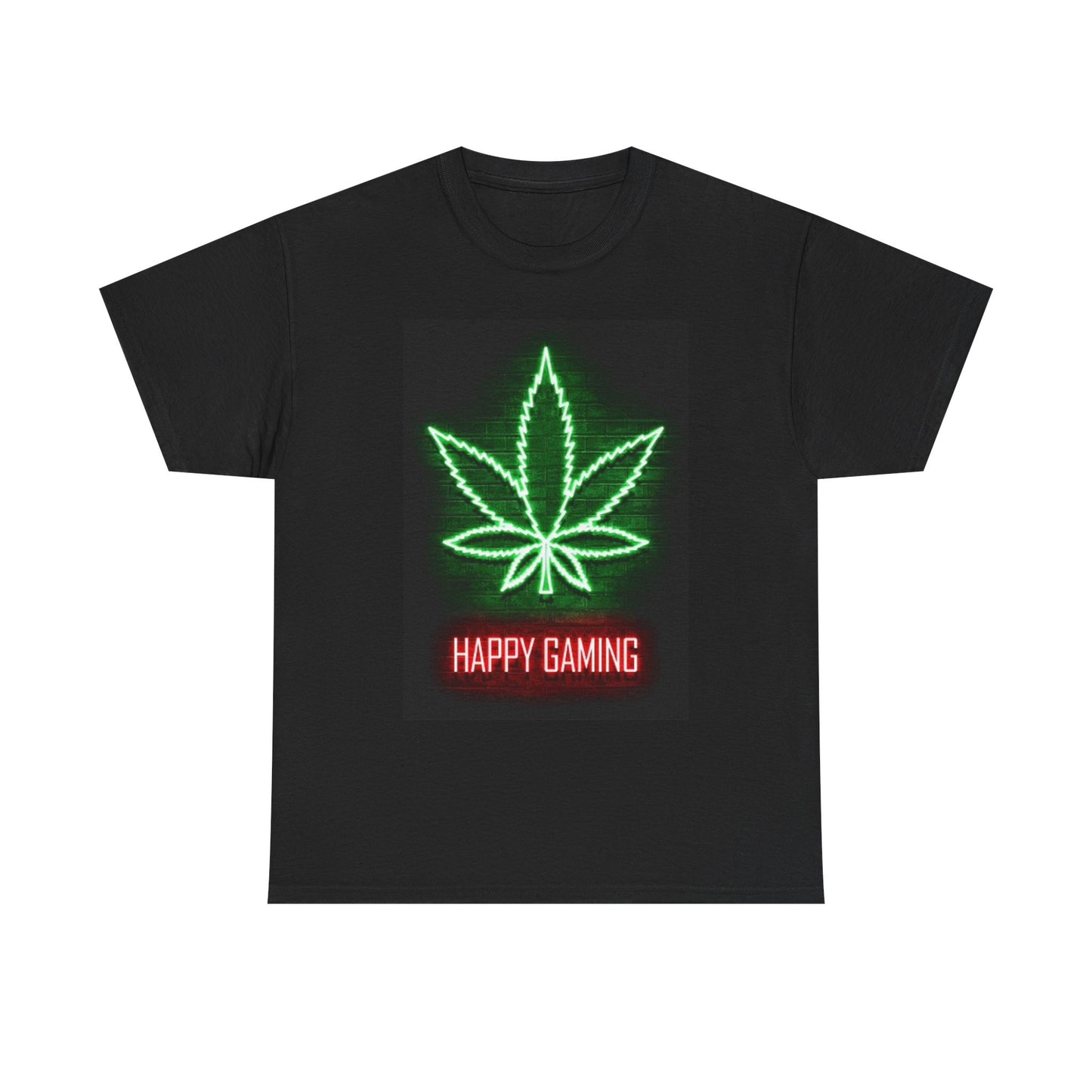 Happy 420 Gaming T Shirt Weed Graphic Unisex Heavy Cotton Tee