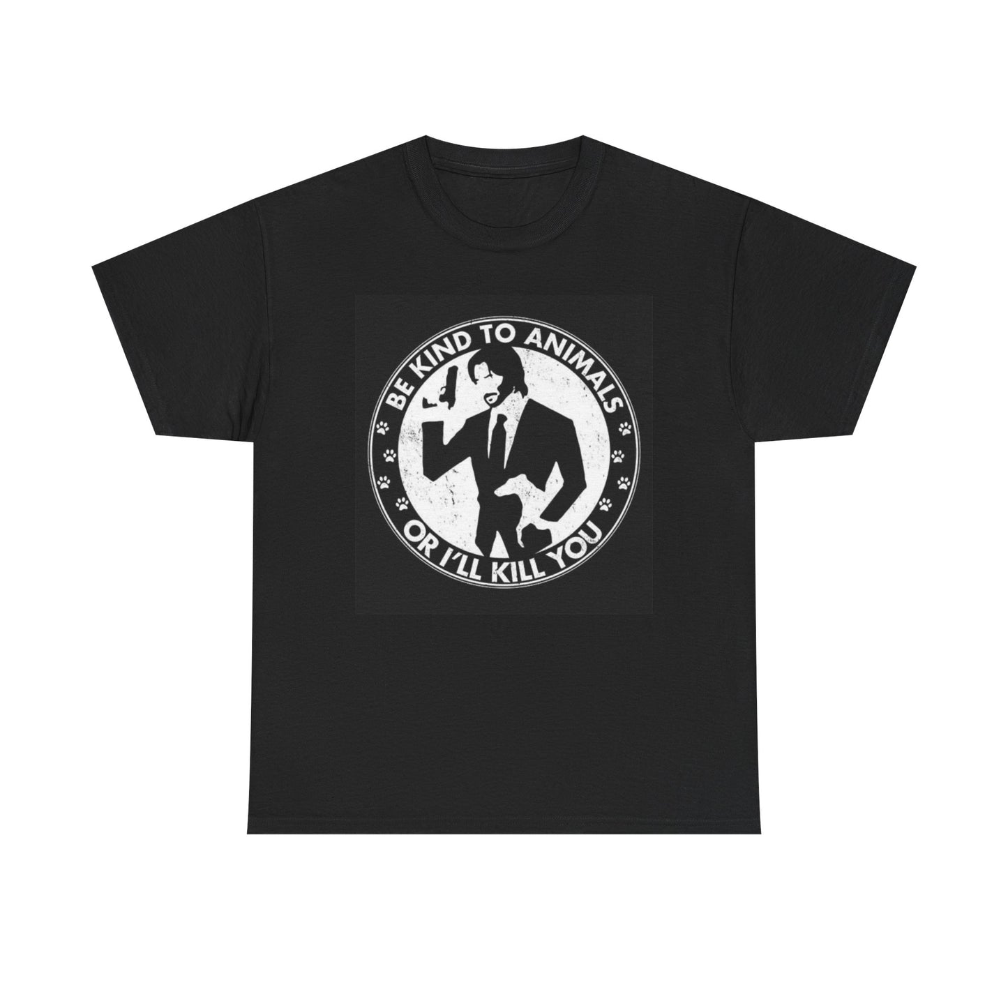 John Wick Graphic T Shirt Be Kind To Animals Unisex Heavy Cotton Tee