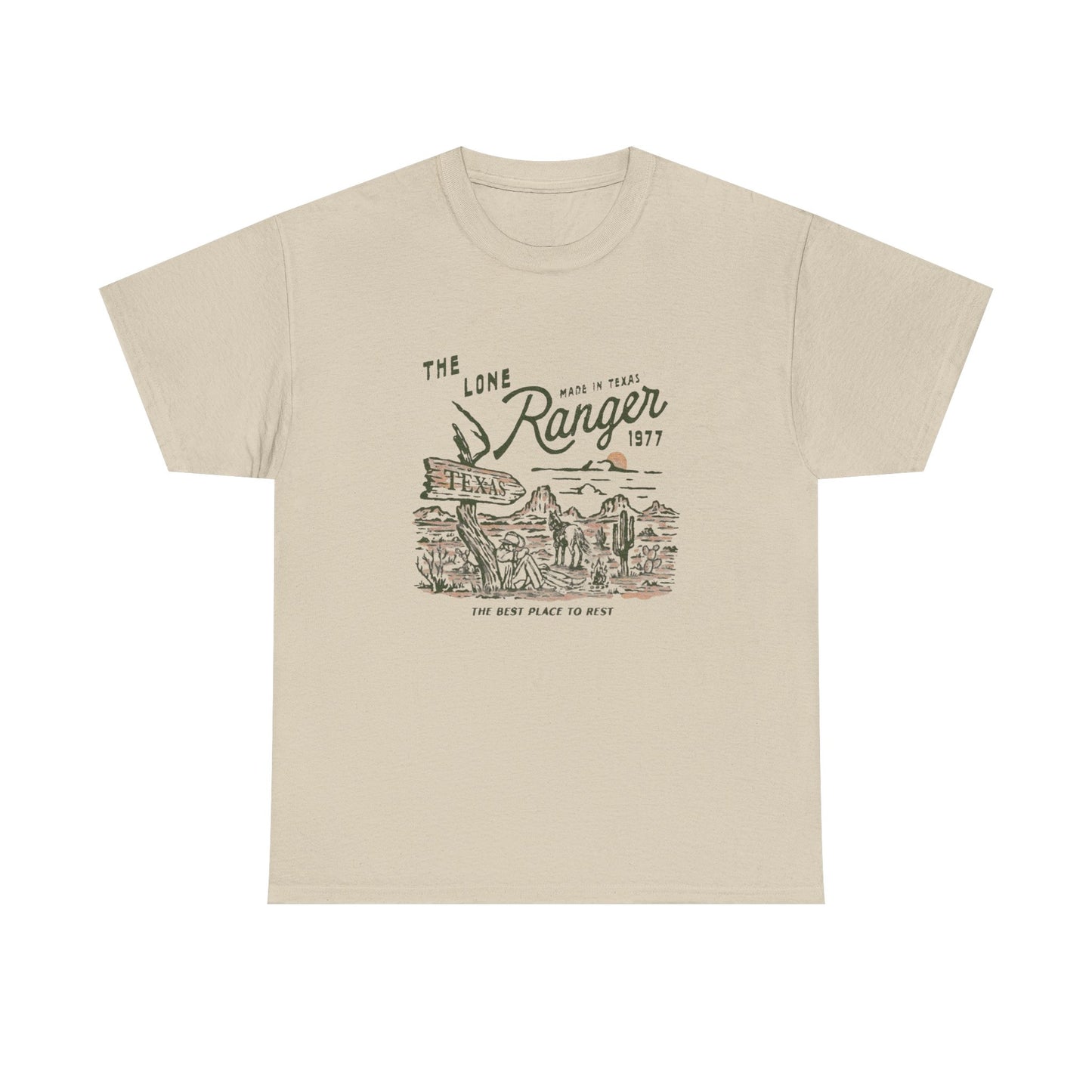 The Lone Ranger Texas Graphic T Shirt Unisex Heavy Cotton Tee
