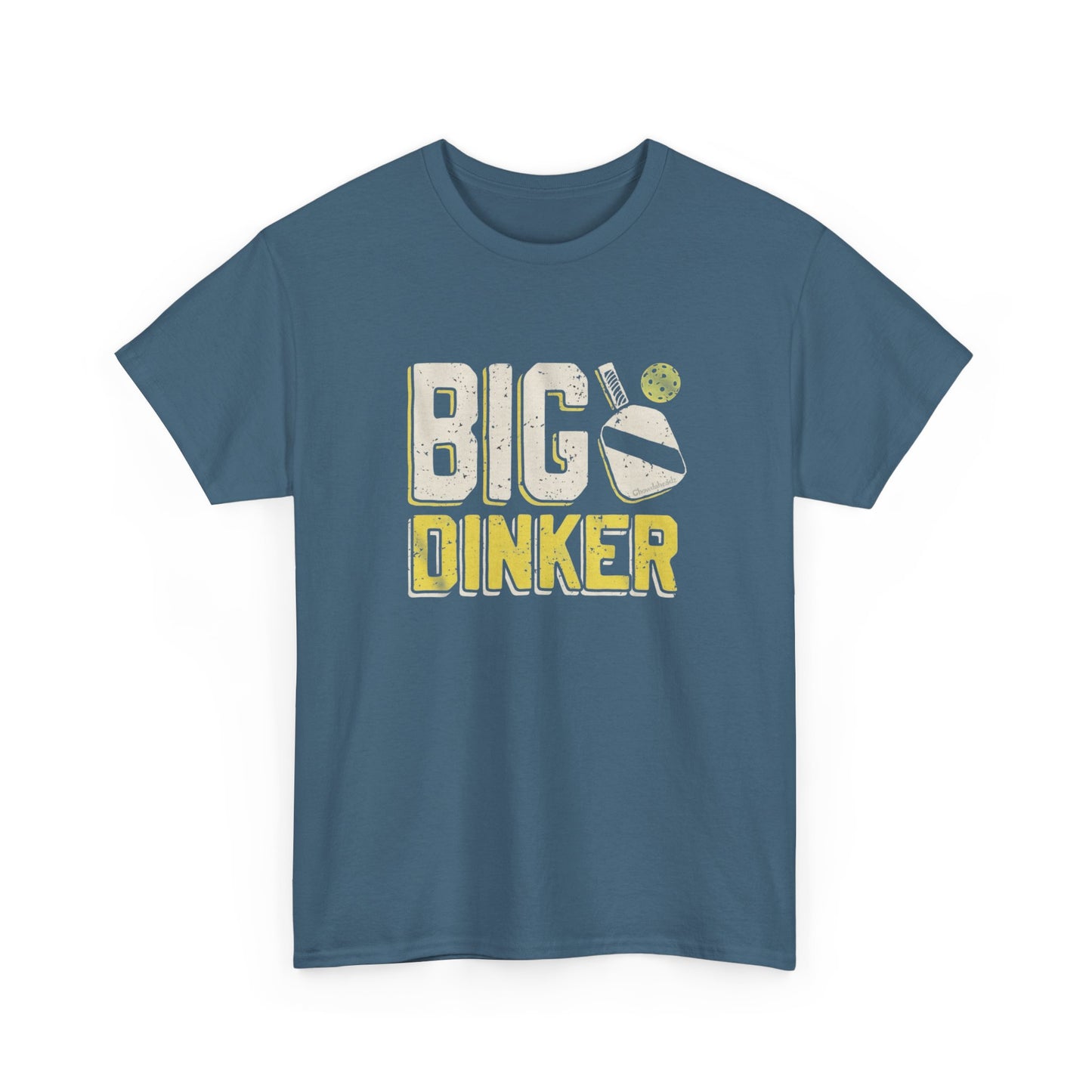 Big Dinker Pickle Ball Graphic T Shirt NEW Unisex Heavy Cotton Tee