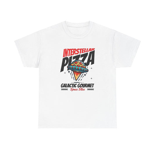 Interstellar Pizza Graphic T Shirt NEW ADULT Unisex Heavy Cotton Tee