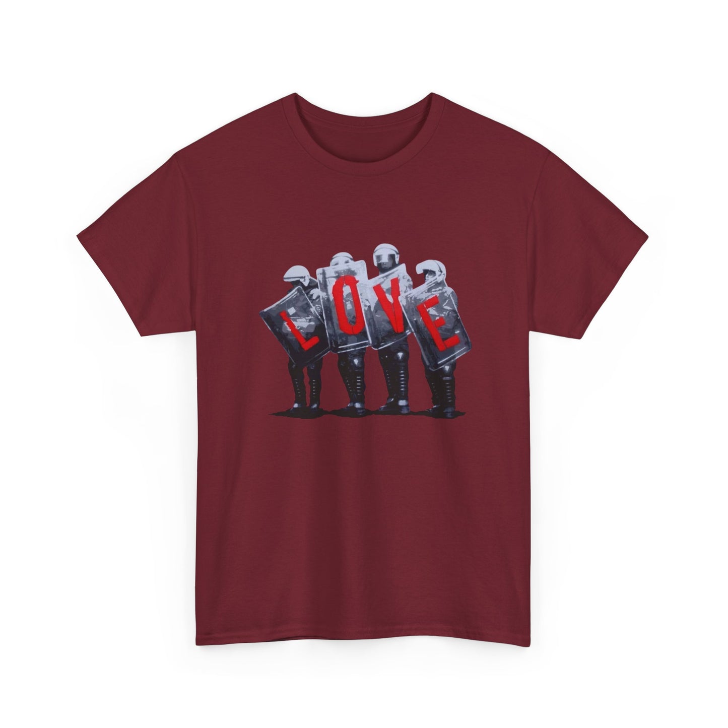 Love Riot Graphic T Shirt NEW GIFT Unisex Heavy Cotton Tee
