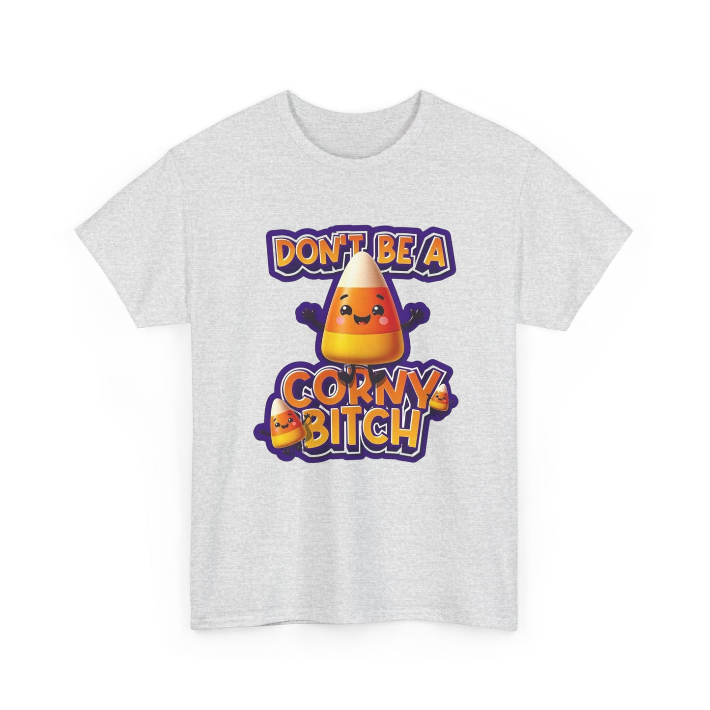 Funny Candy Corn Halloween Graphic T Shirt NEW Unisex Heavy Cotton Tee