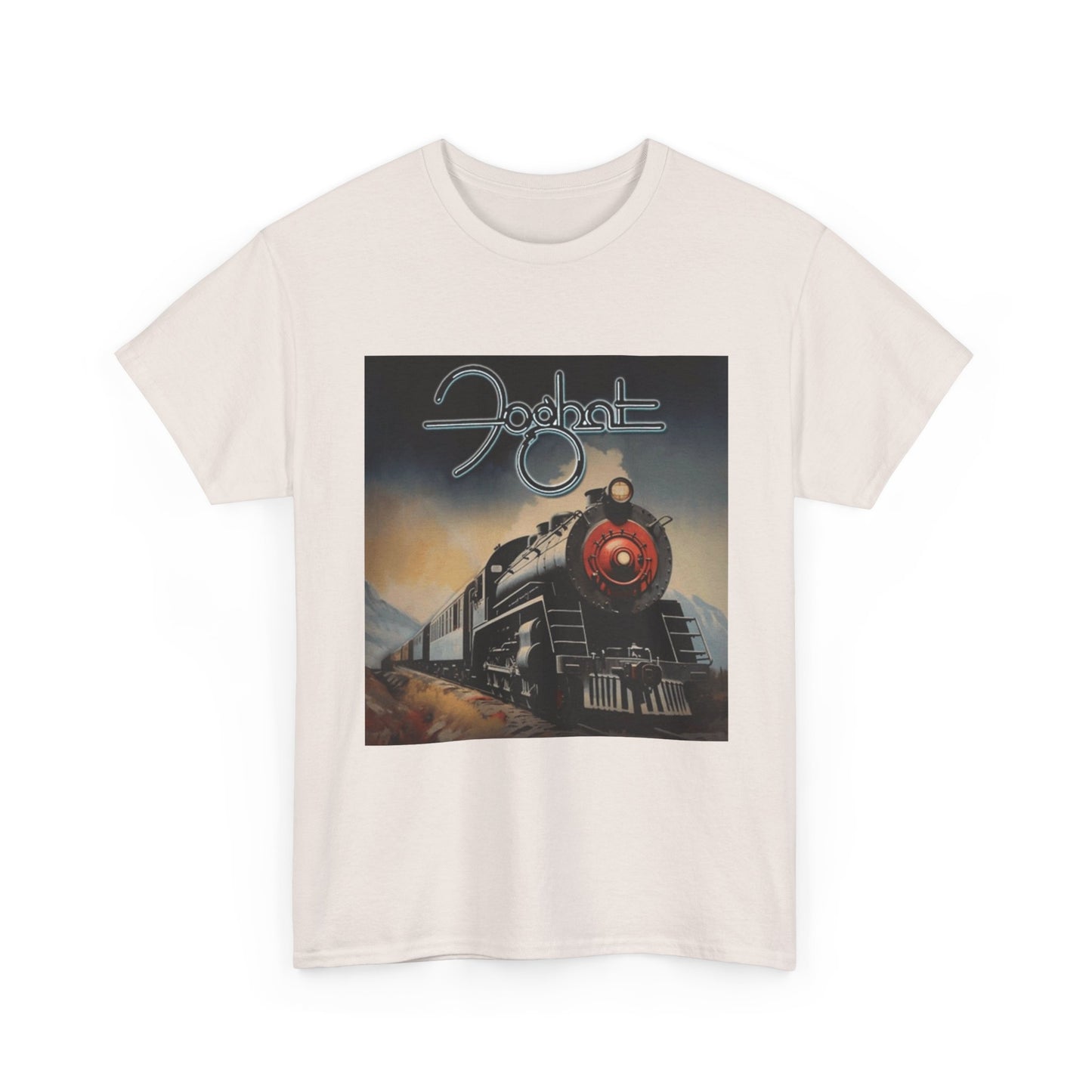 FogHat Tshirt Vintage Rock Poster Retro 70s Woodstock Unisex Heavy Cotton Tee q
