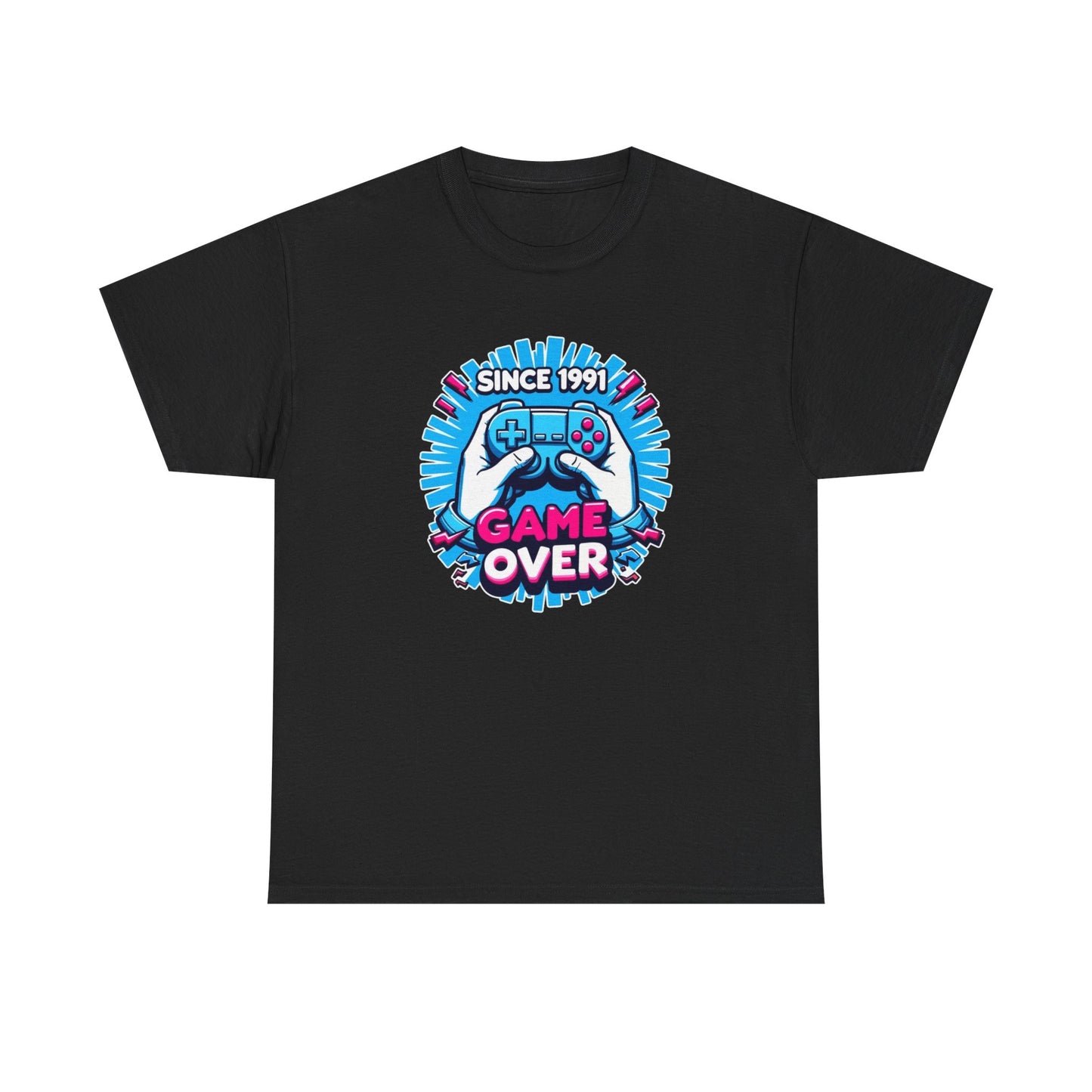 Game Over Since 1991 Graphic T Shirt NEW Apparel Tee