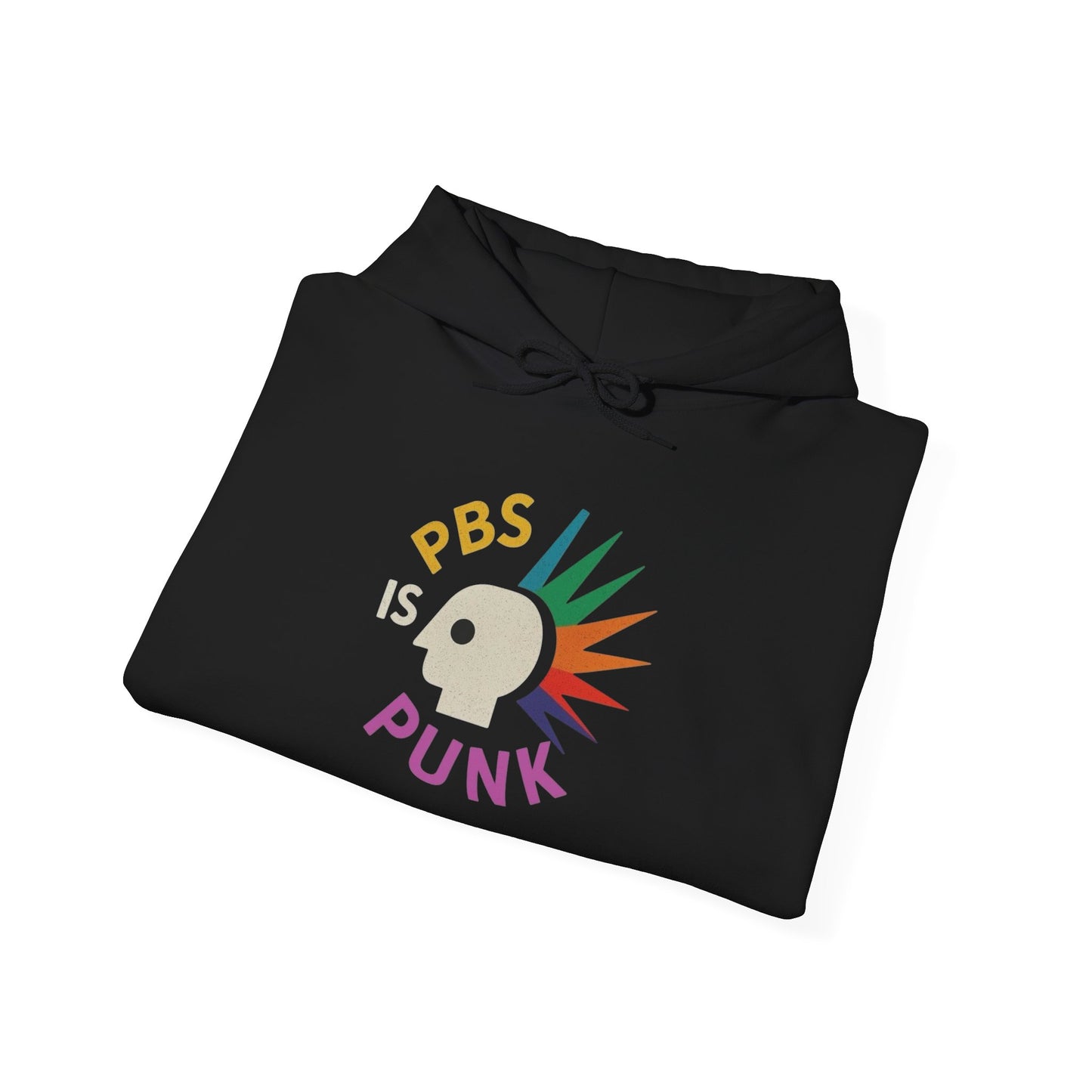 PBS Is Punk Retro Graphic Hoodie Unisex Heavy Blend™ Hooded Sweatshirt
