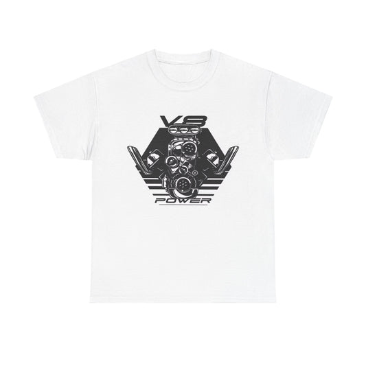 Corvette Tshirt V8 Challenger Mustang Vintage Graphic American Heavy Cotton Tee