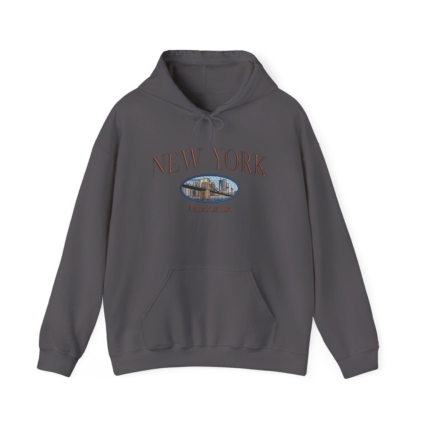 Manhattan New York Graphic Hoodie Heavy Blend Sweatshirt NEW