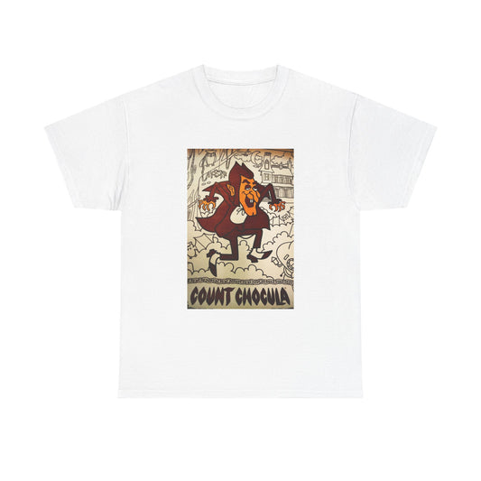 Count Chocula Tshirt Retro Cereal Ad Vintage Poster Unisex Heavy Cotton Tee