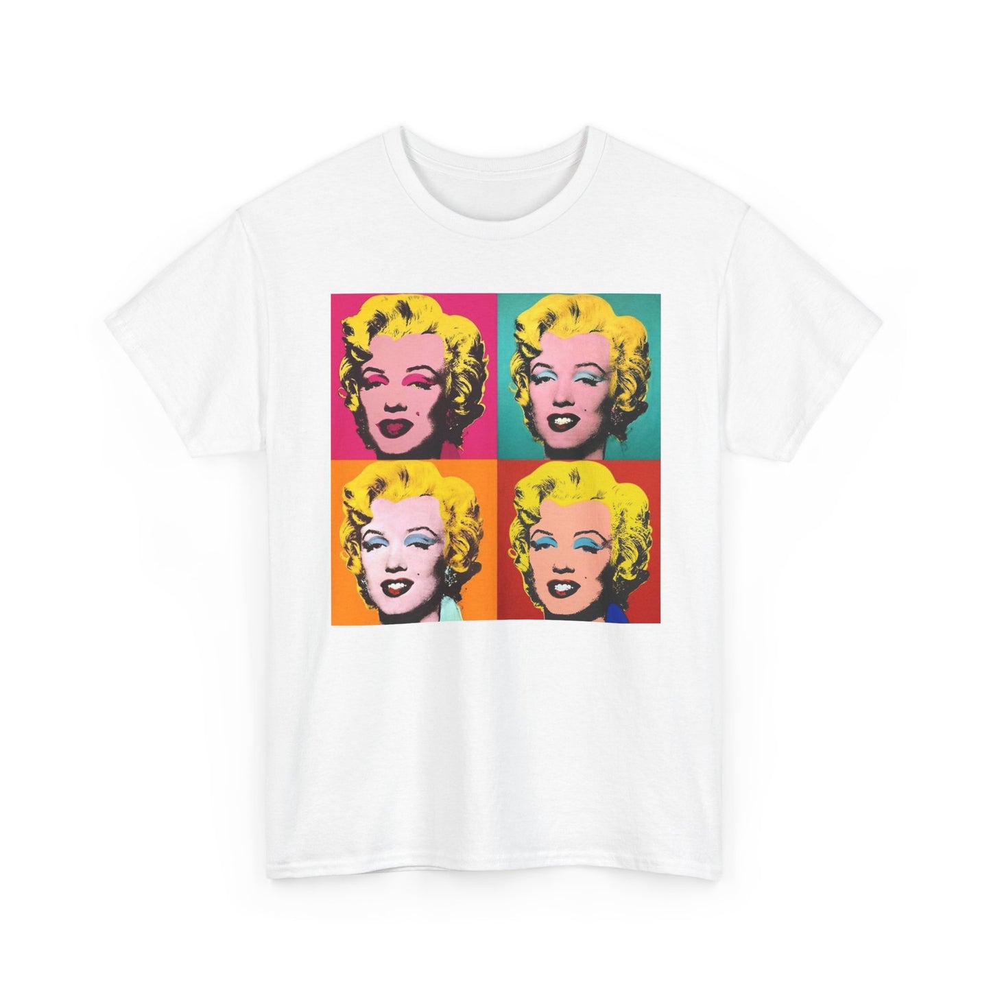 Andy Warhol T Shirt Vintage Art Poster Retro 80s Unisex Heavy Cotton Monroe