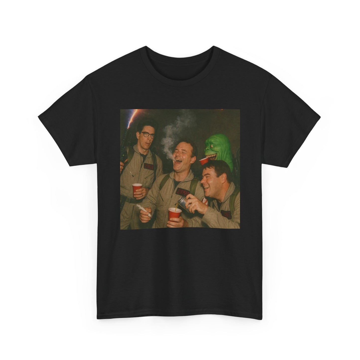 Ghostbusters Partying Funny Graphic T Shirt S-5XL NEW Unisex Cotton Tee