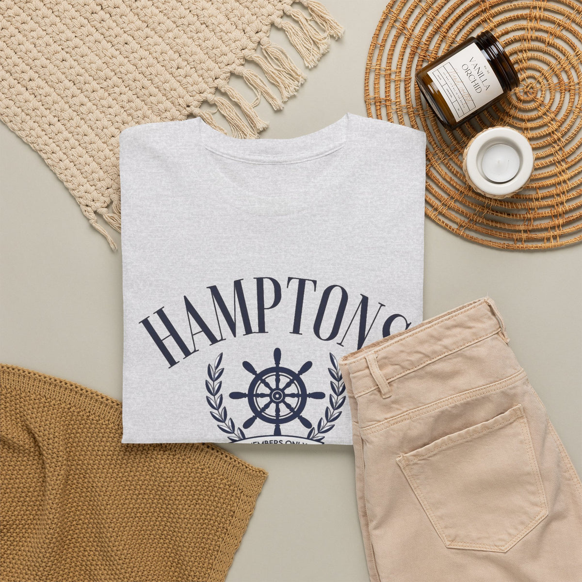 Hampton's Social Club Graphic T Shirt Men's Vintage Heavy Cotton Tee