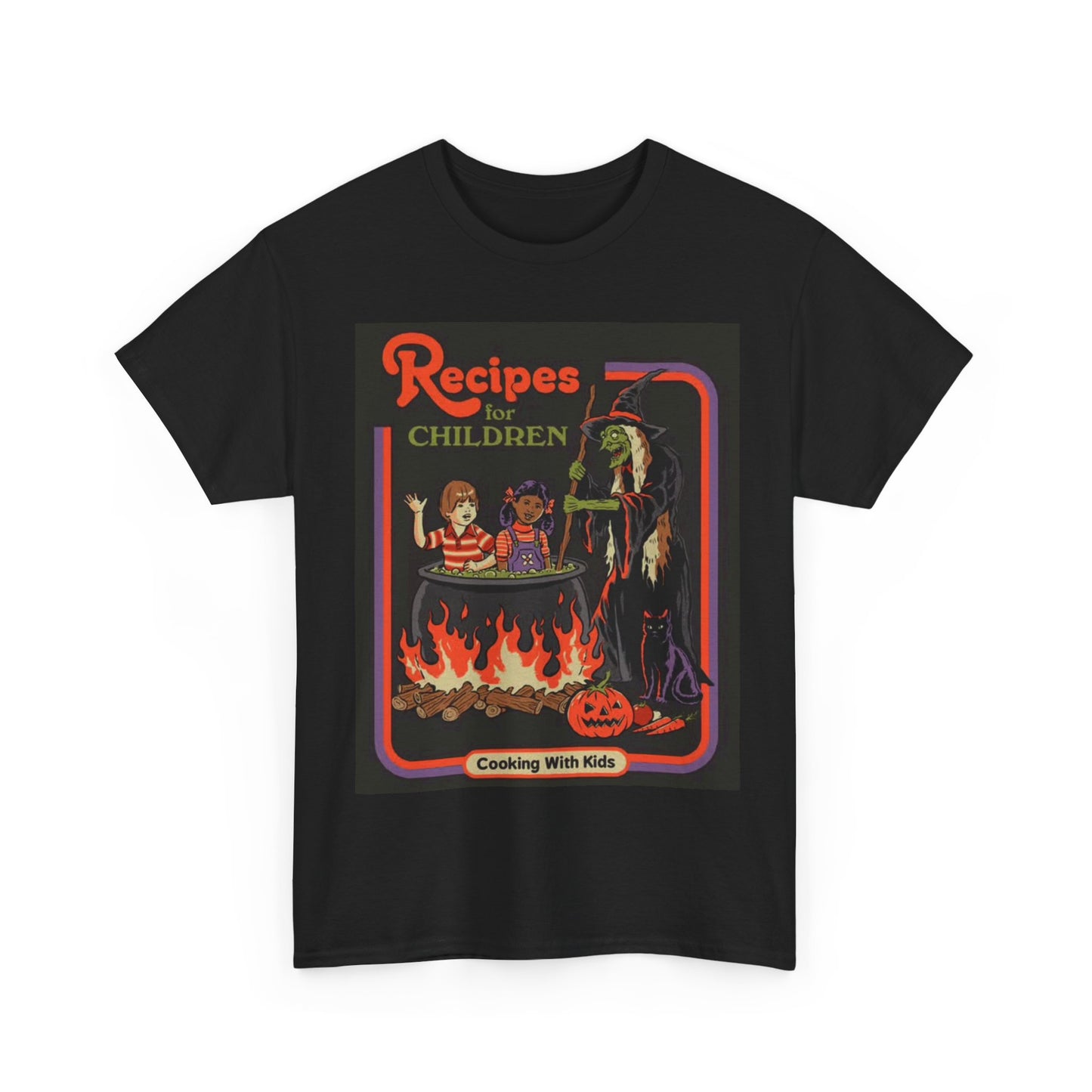 Funny Cooking Tshirt Vintage Scary horror graphic Unisex Heavy Cotton Tee