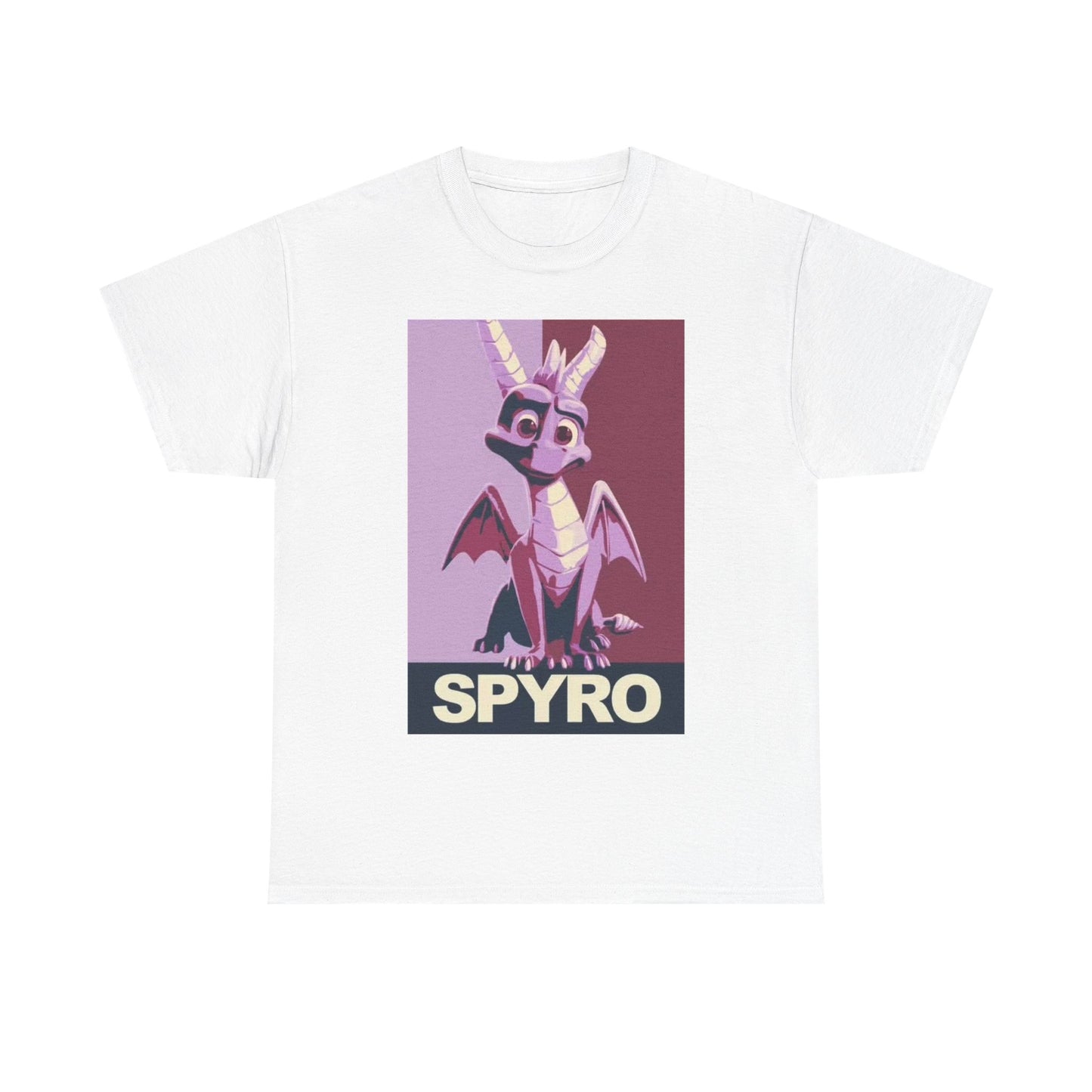 Spyro Tshirt Vintage Playstation Gaming Graphic Gamer Unisex Heavy Cotton Tee