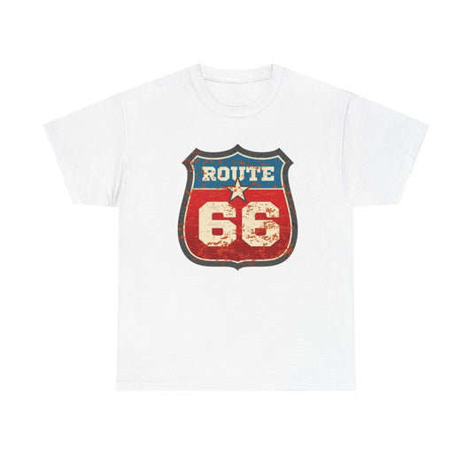 Route 66 Muscle Car Tour Graphic T-Shirt Cotton Tee New Gift Vintage