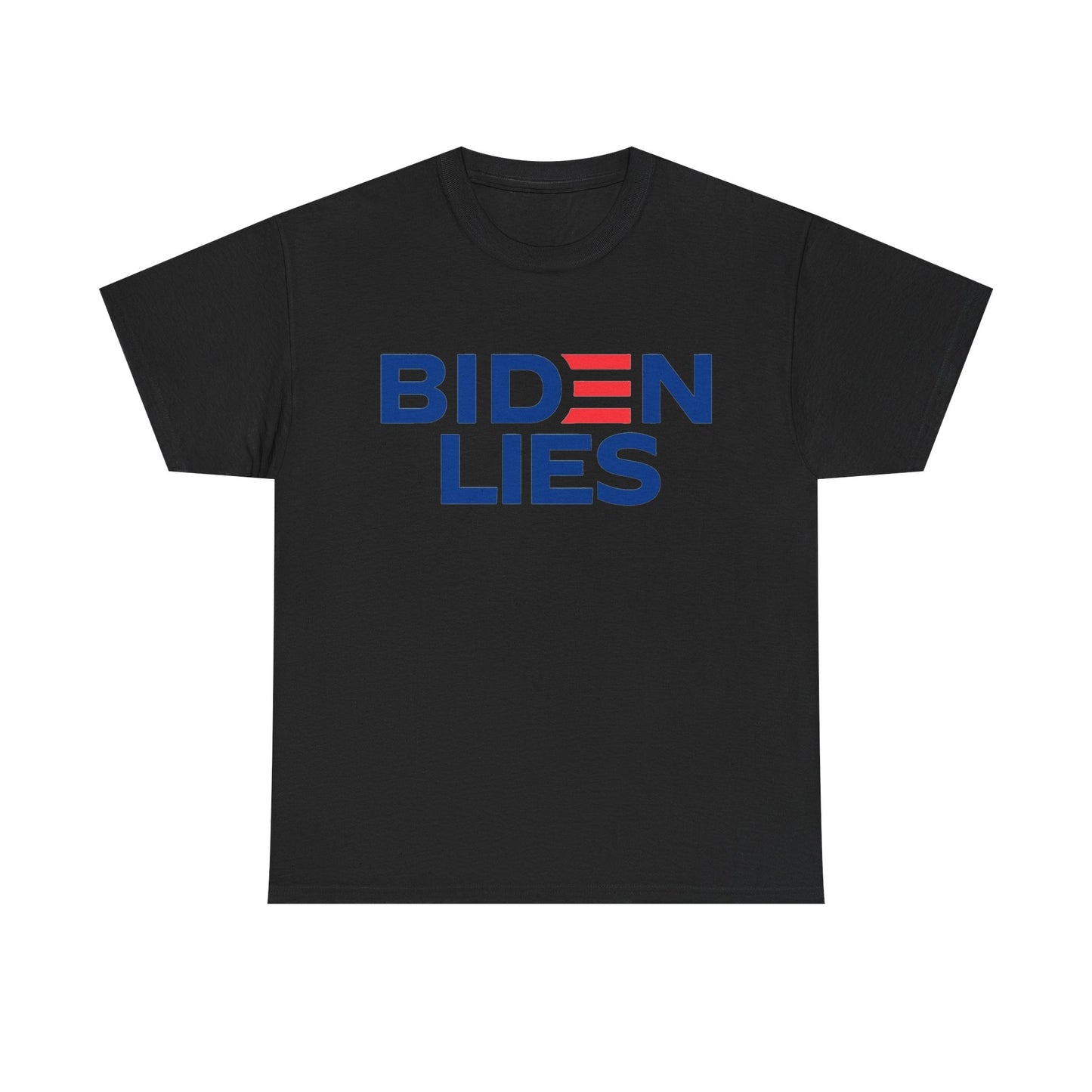 Biden Lies Shirt Funny Trump 2024 Graphic Unisex Heavy Cotton Tee