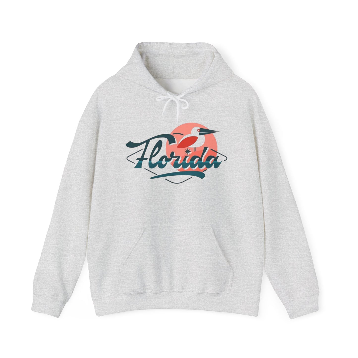 Florida Pelican Graphic Hoodie NEW Tropical Unisex Heavy Blend Hooded Sweatshirt