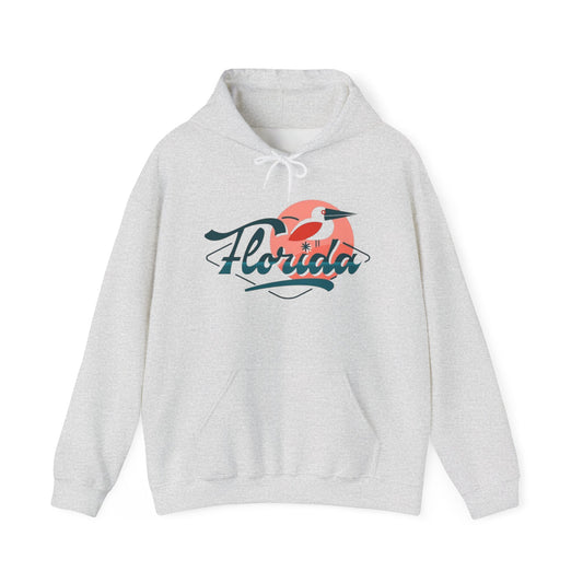 Florida Pelican Graphic Hoodie NEW Tropical Unisex Heavy Blend Hooded Sweatshirt