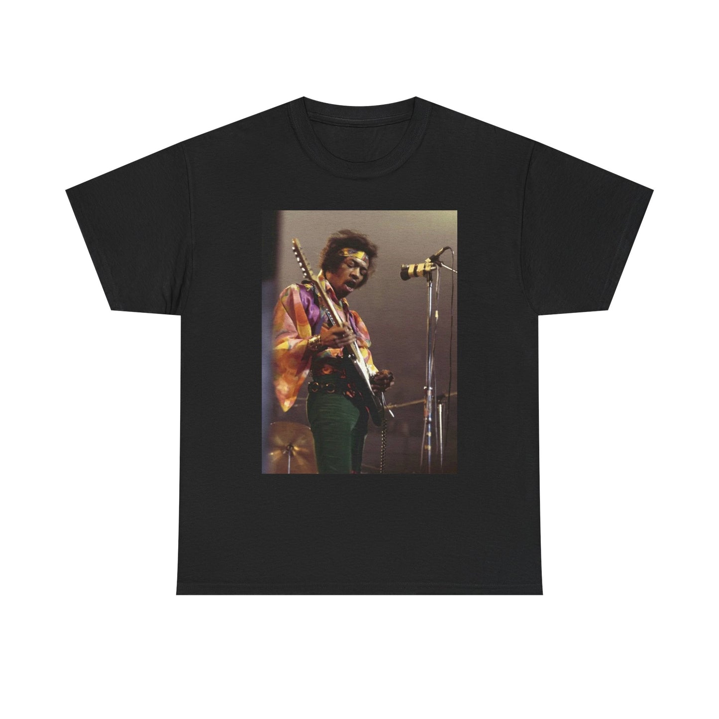 Jimi Hendrix Graphic T Shirt 70s Rock Retro Trippy Vintage Unisex Heavy Cotton