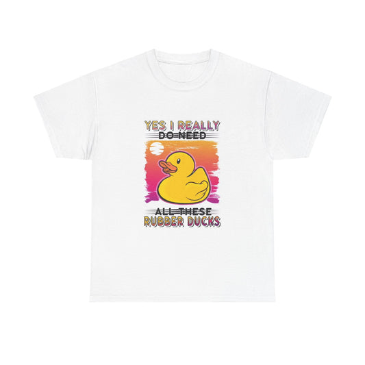 Funny Rubber Ducky Graphic T Shirt Jokes Gift Unisex Heavy Cotton Tee