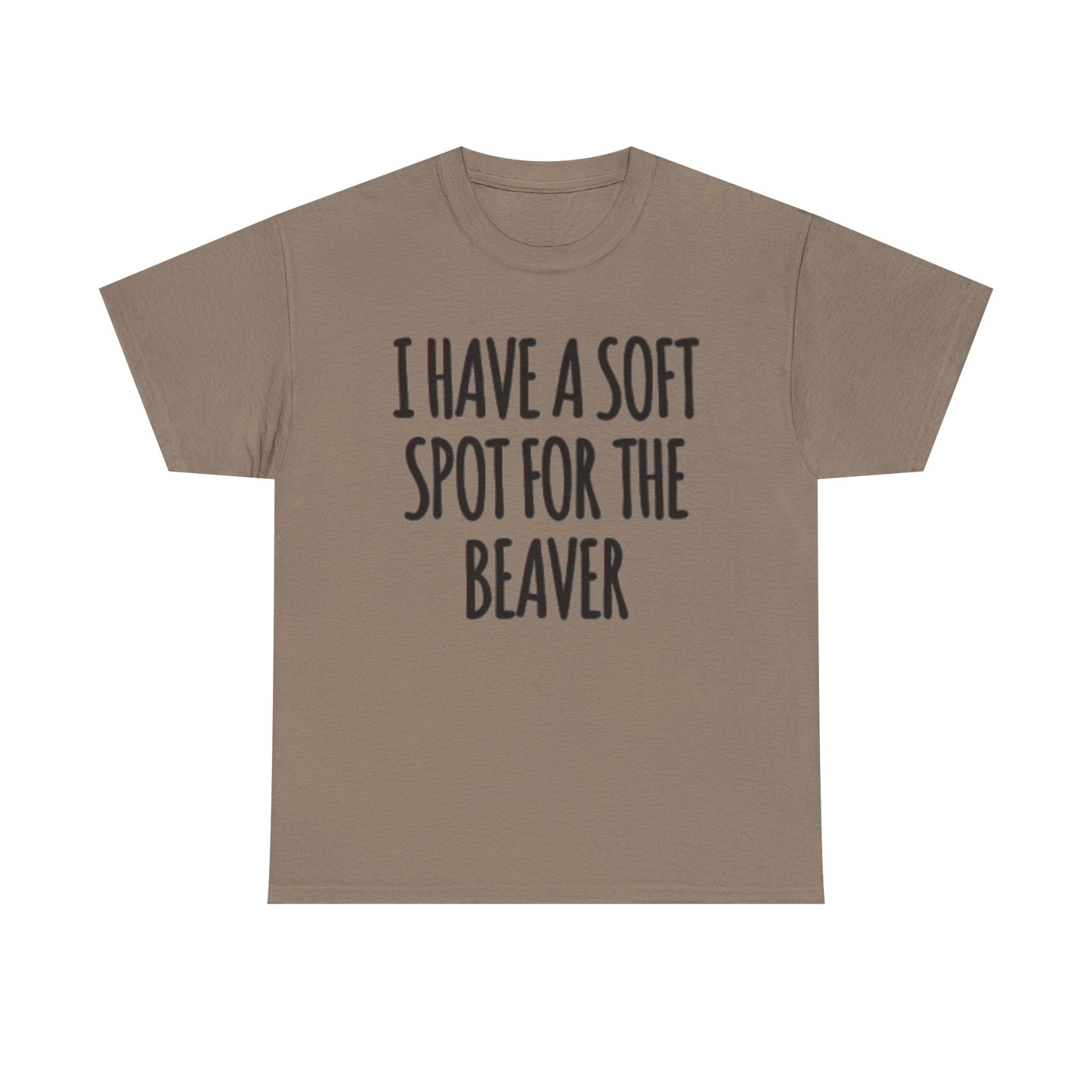 Soft Spot For The Beaver T Shirt Funny Sex Graphic Jokes Unisex Heavy Cotton Tee