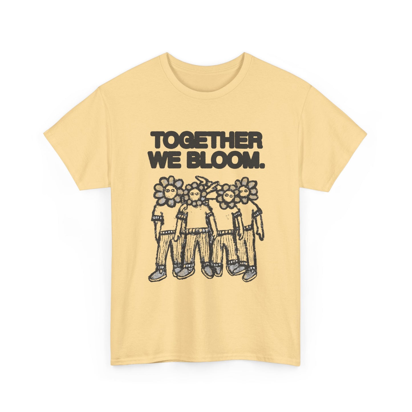 Together We Bloom Graphic T Shirt NEW Unisex Heavy Cotton Tee