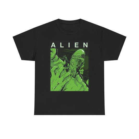 Alien Retro 90's Poster Graphic T Shirt Adult NEW Unisex Heavy Cotton Tee