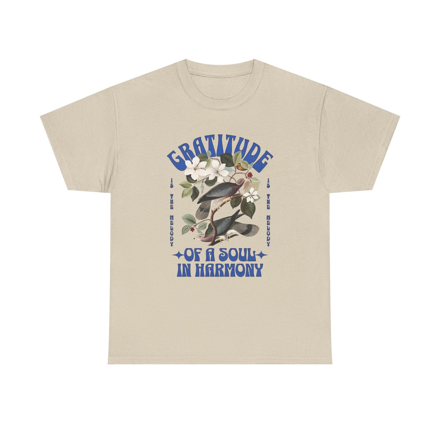 Gratitude Of A Soul And Harmony Graphic T Shirt Unisex Heavy Cotton Tee