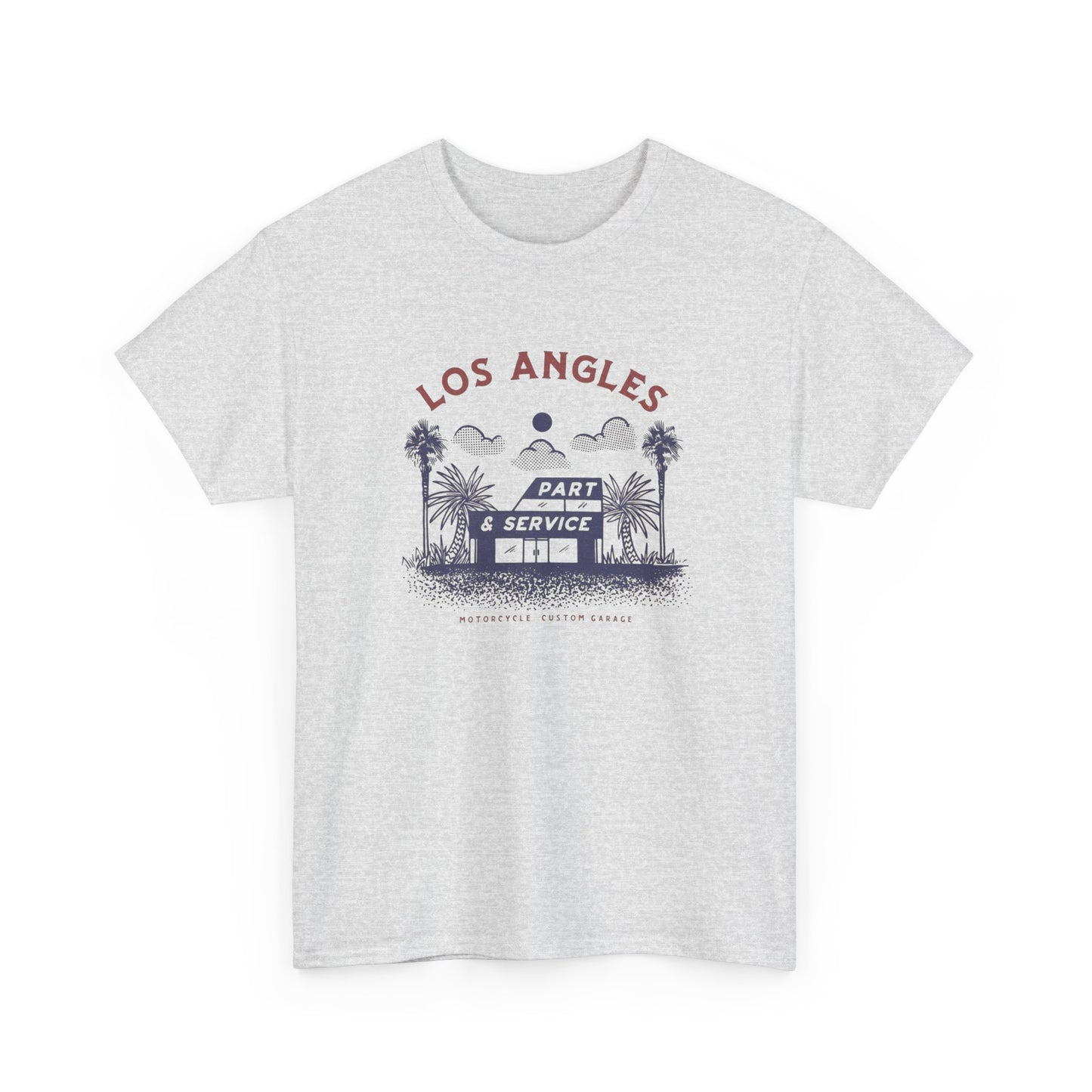 Los Angeles Motorcycle Shop Graphic T Shirt ADULT NEW