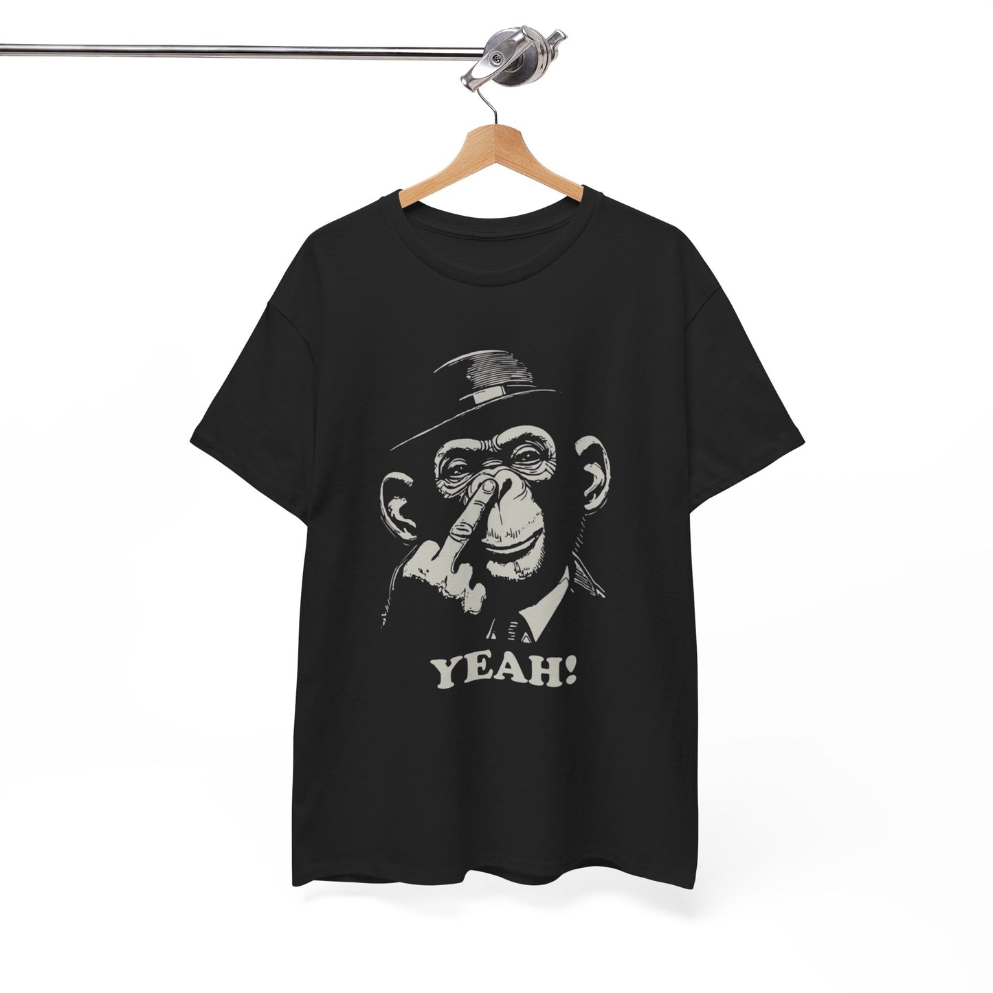 Funny Monkey Graphic T Shirt Unisex Heavy Cotton Tee
