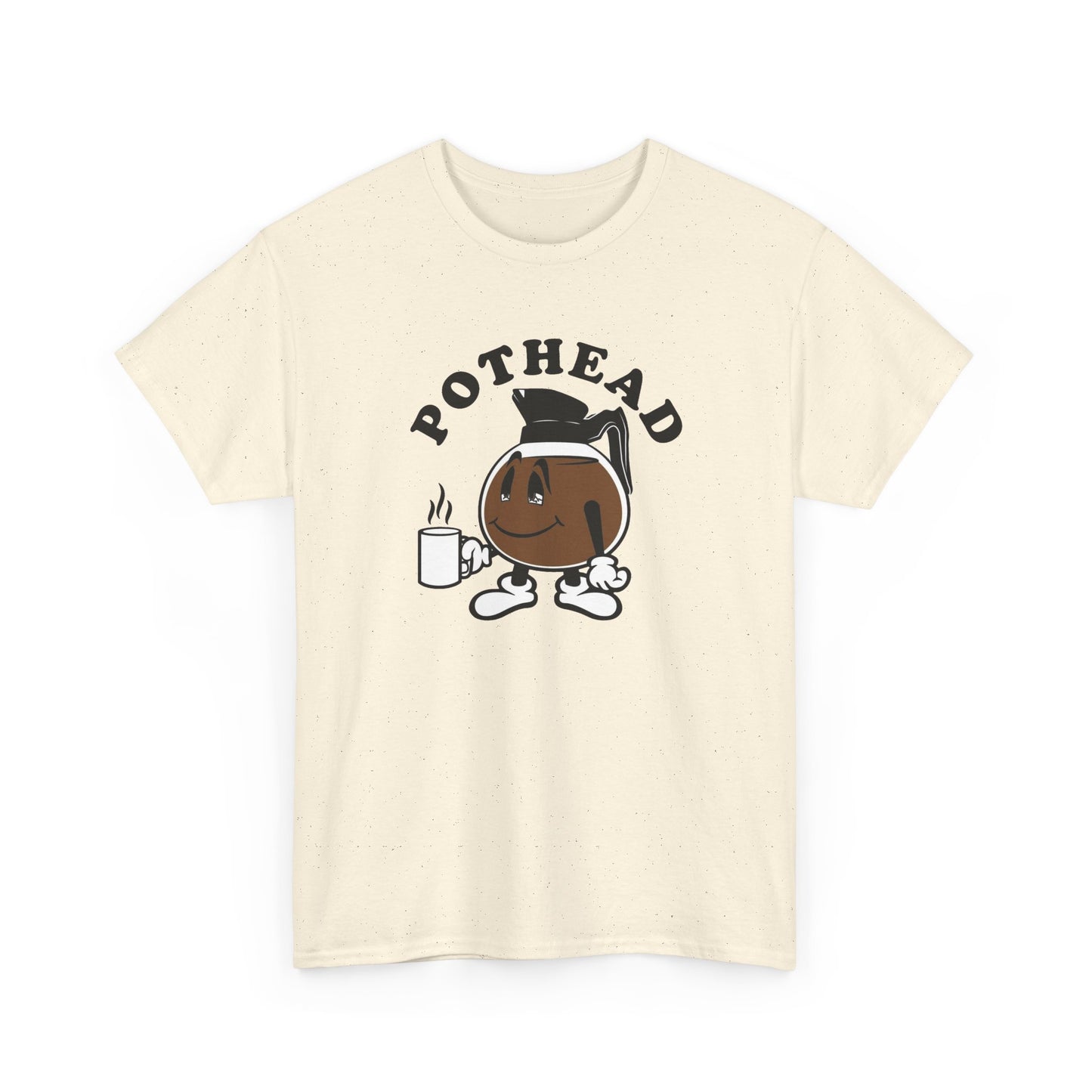 Pothead Funny Coffee Jokes Graphic T Shirt NEW Unisex Heavy Cotton Tee
