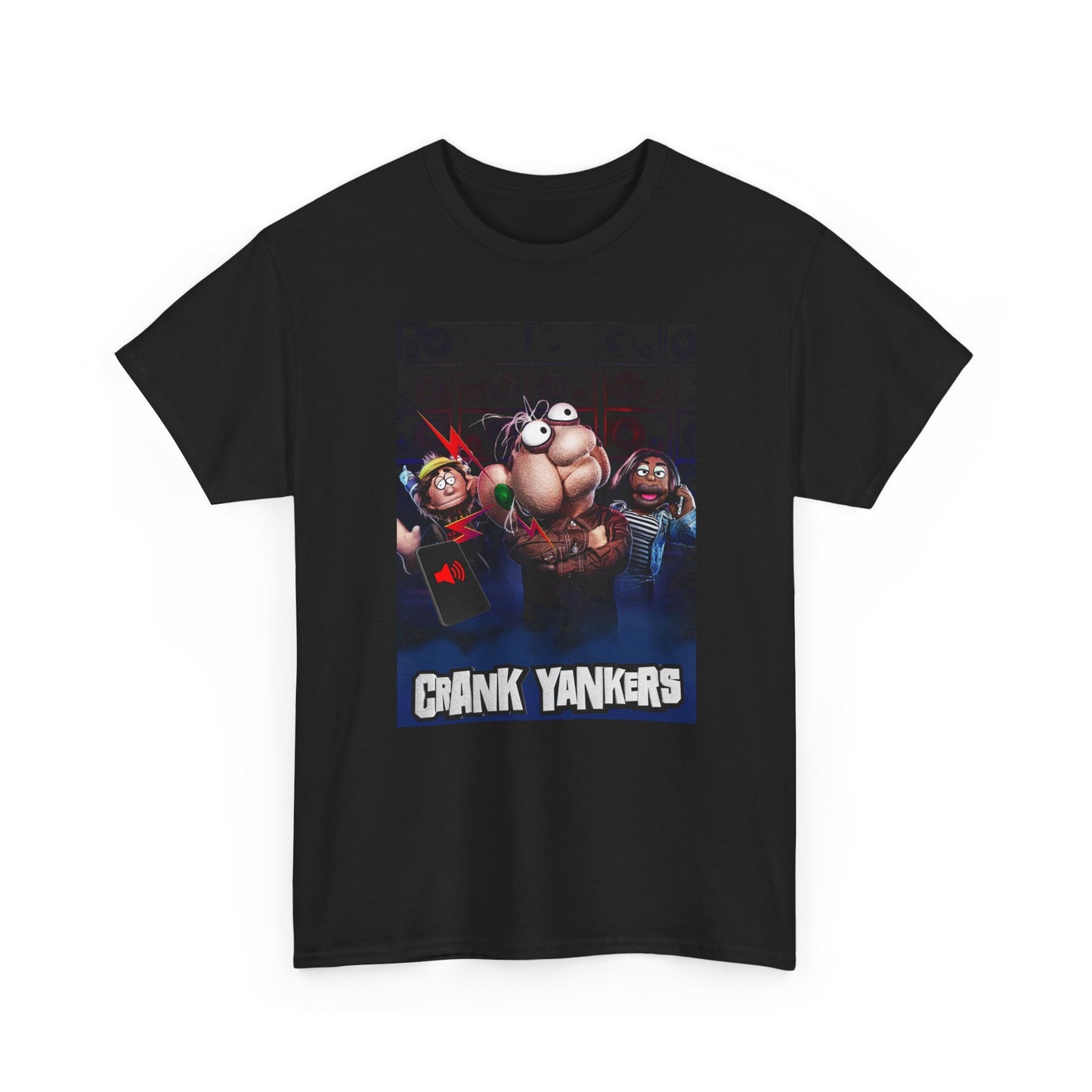 Crank Yankers Tshirt Funny Sketch Comedy Pranks Retro Unisex Heavy Cotton Tee