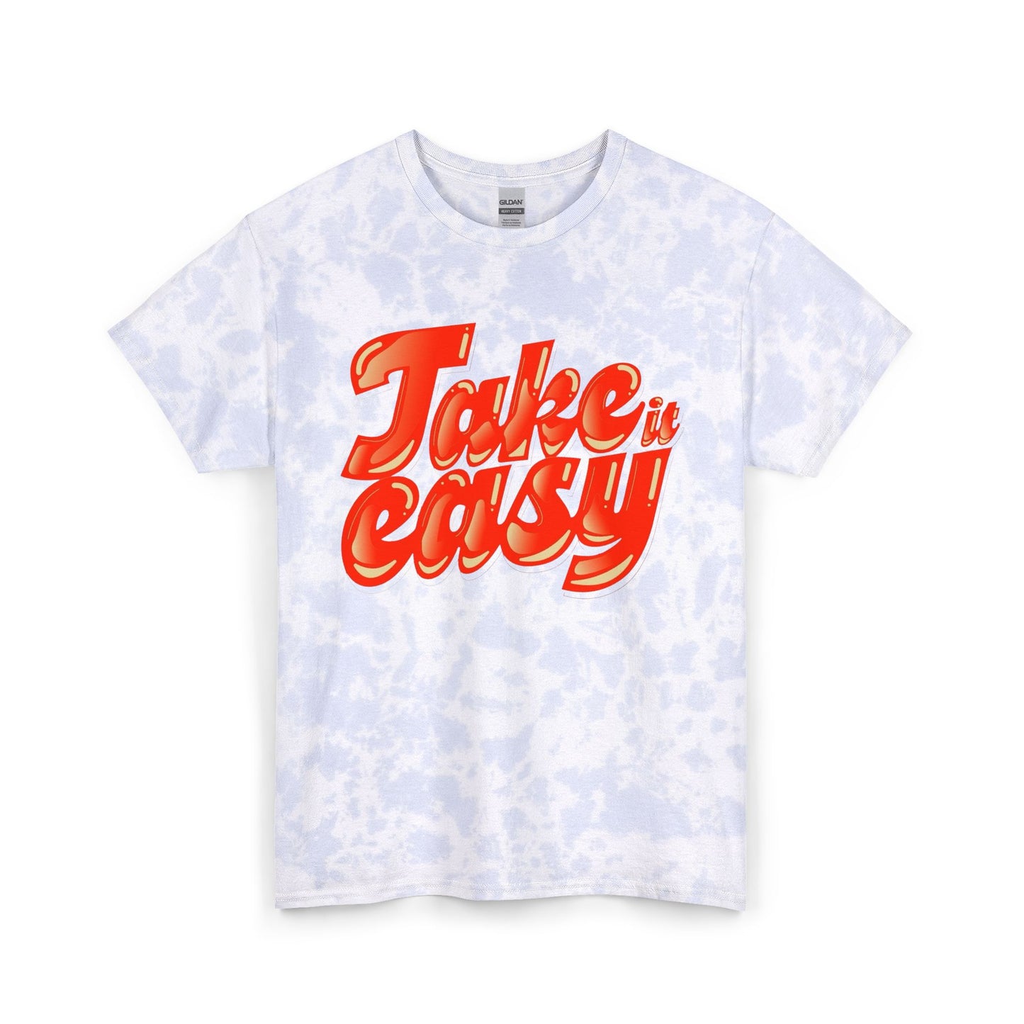 Take It Easy Graphic T Shirt Unisex Tie Dye Cotton Tee Gift