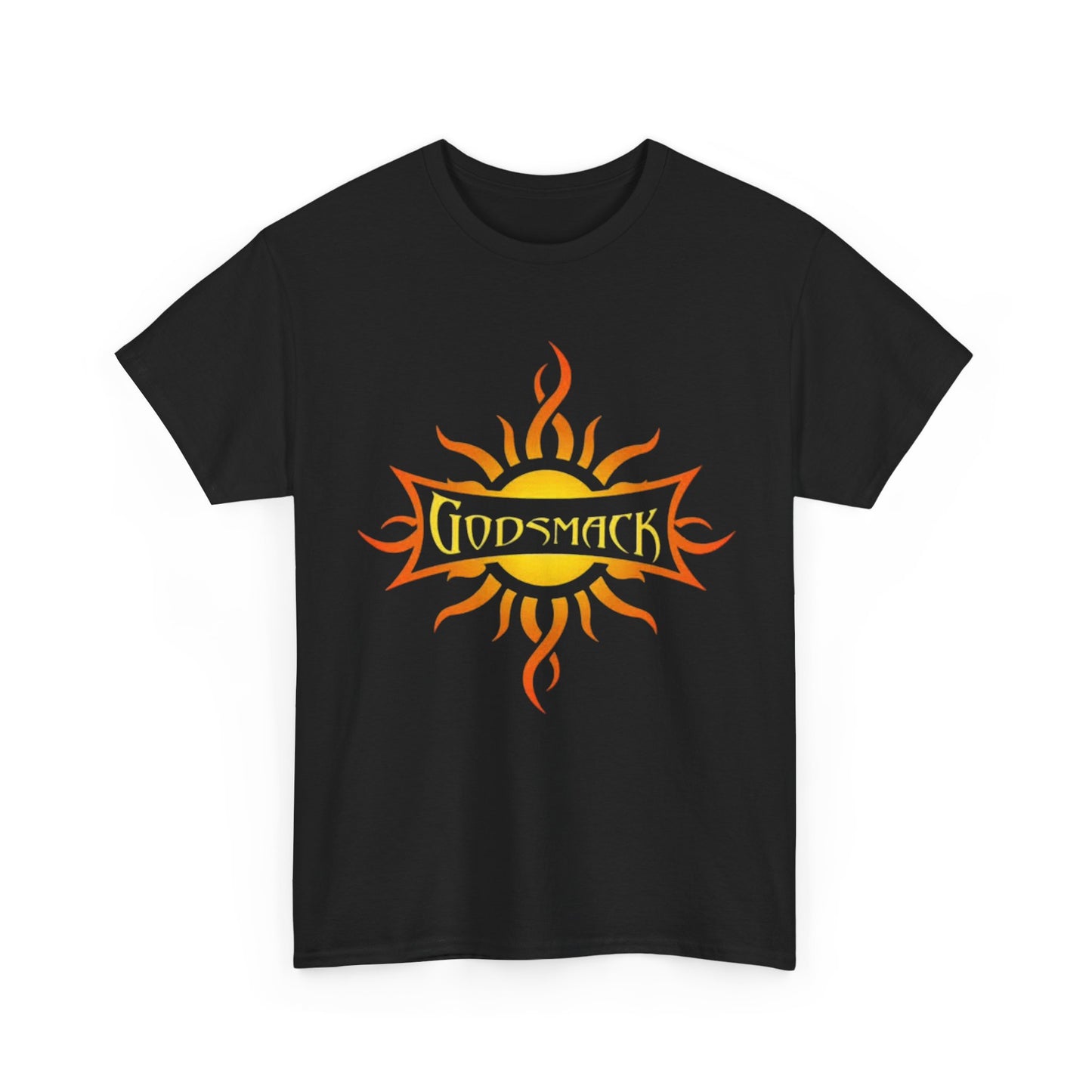 Godsmack T-shirt metal rock retro sun graphic Unisex Heavy Cotton Tee