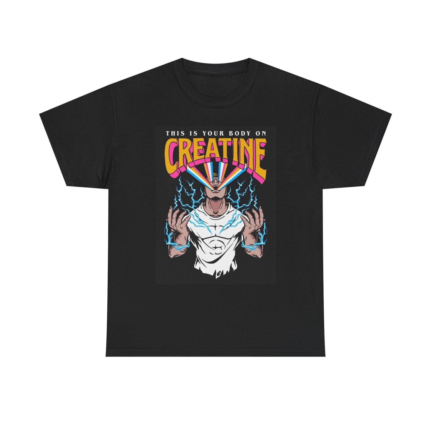 Creatine Graphic T Shirt Funny Gym Gear Funny Unisex Heavy Cotton Tee