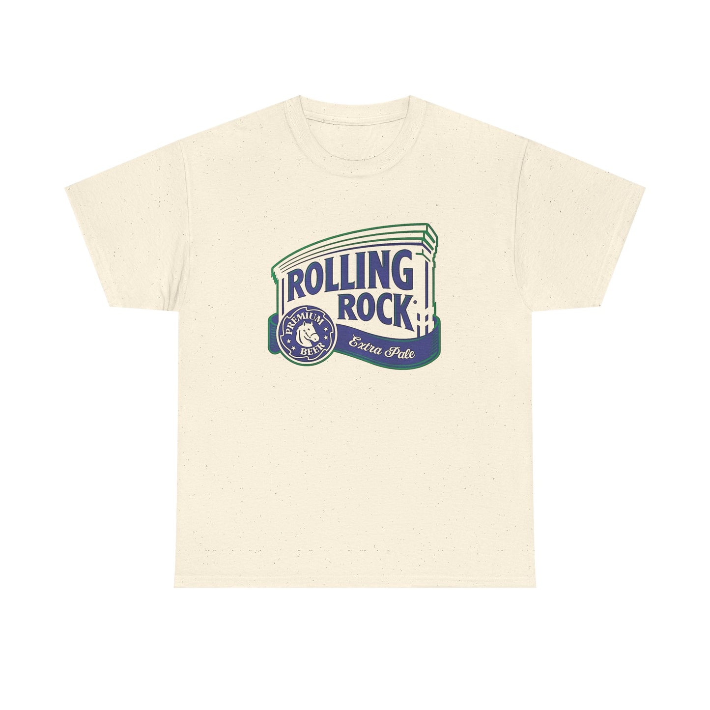 Rolling Rock Beer Vintage Graphic T Shirt NEW Unisex Heavy Cotton Tee