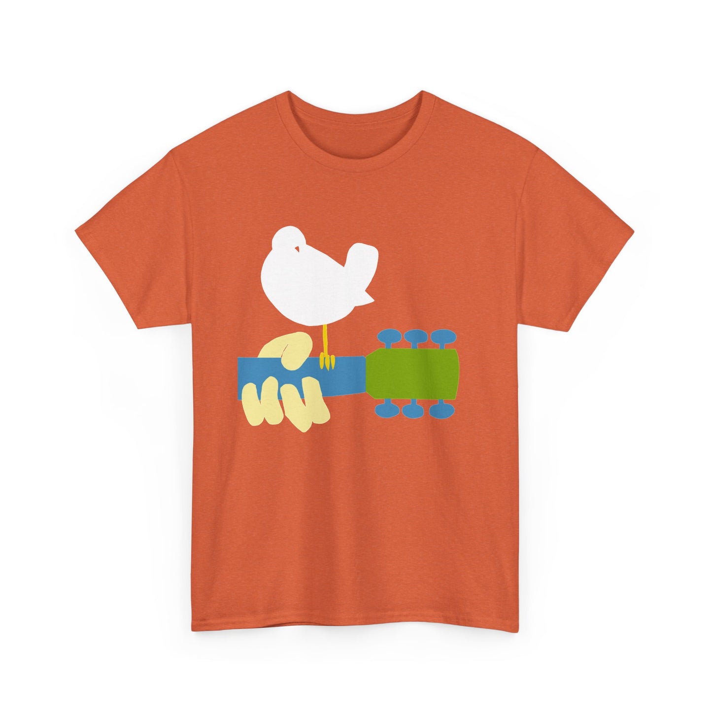 Woodstock Graphic T Shirt Vintage Logo Hippie Groovy Unisex Heavy Cotton Tee
