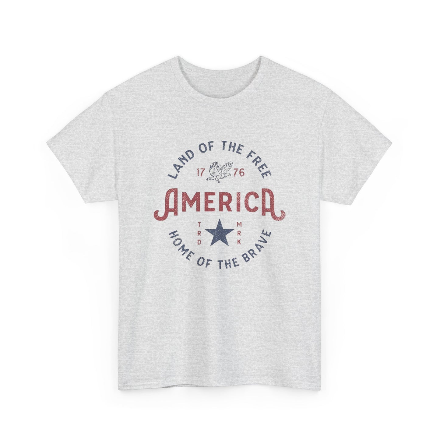 America Land Of The Free Graphic T Shirt Adult New Tee