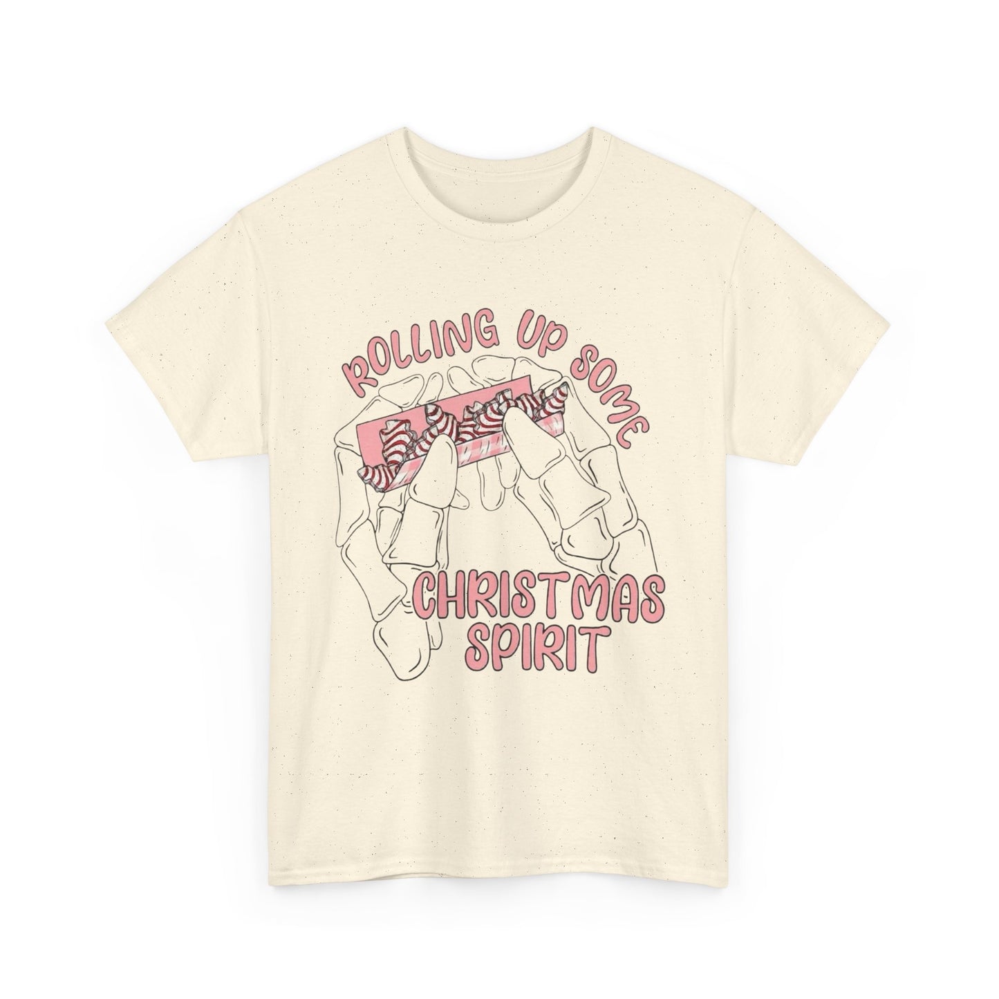 Rolling Up Some Christmas Spirit Cakes Graphic T Shirt NEW Heavy Cotton Tee