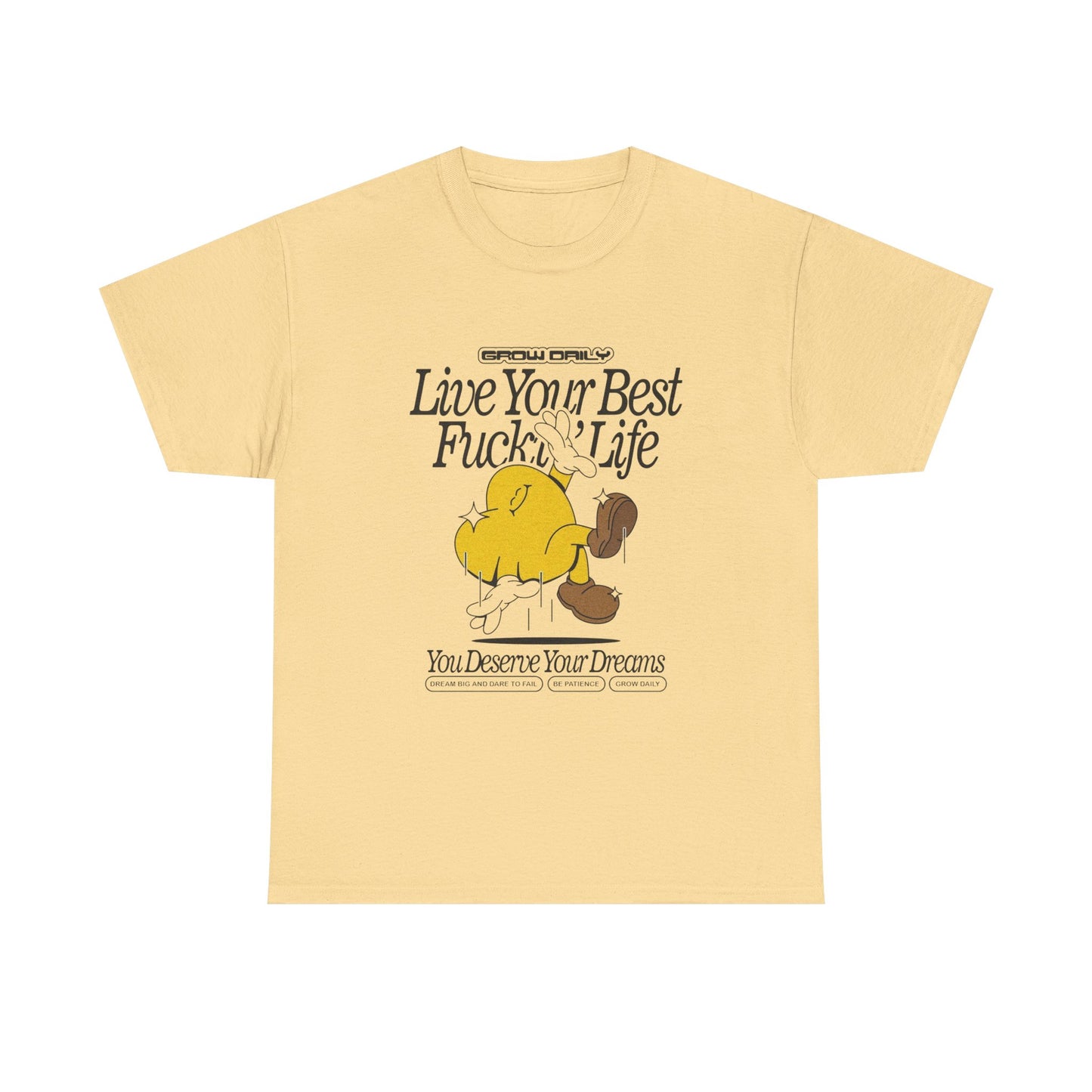 Live Your Best Life Graphic T Shirt Unisex Heavy Cotton Tee