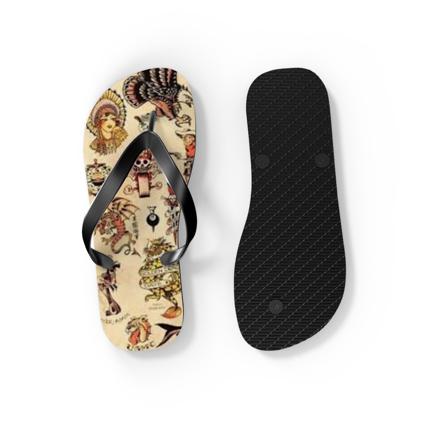 Sailor Jerry Sandals, Beach Shoes, Vacation Flip Flops, Pool Slides, Comfortable