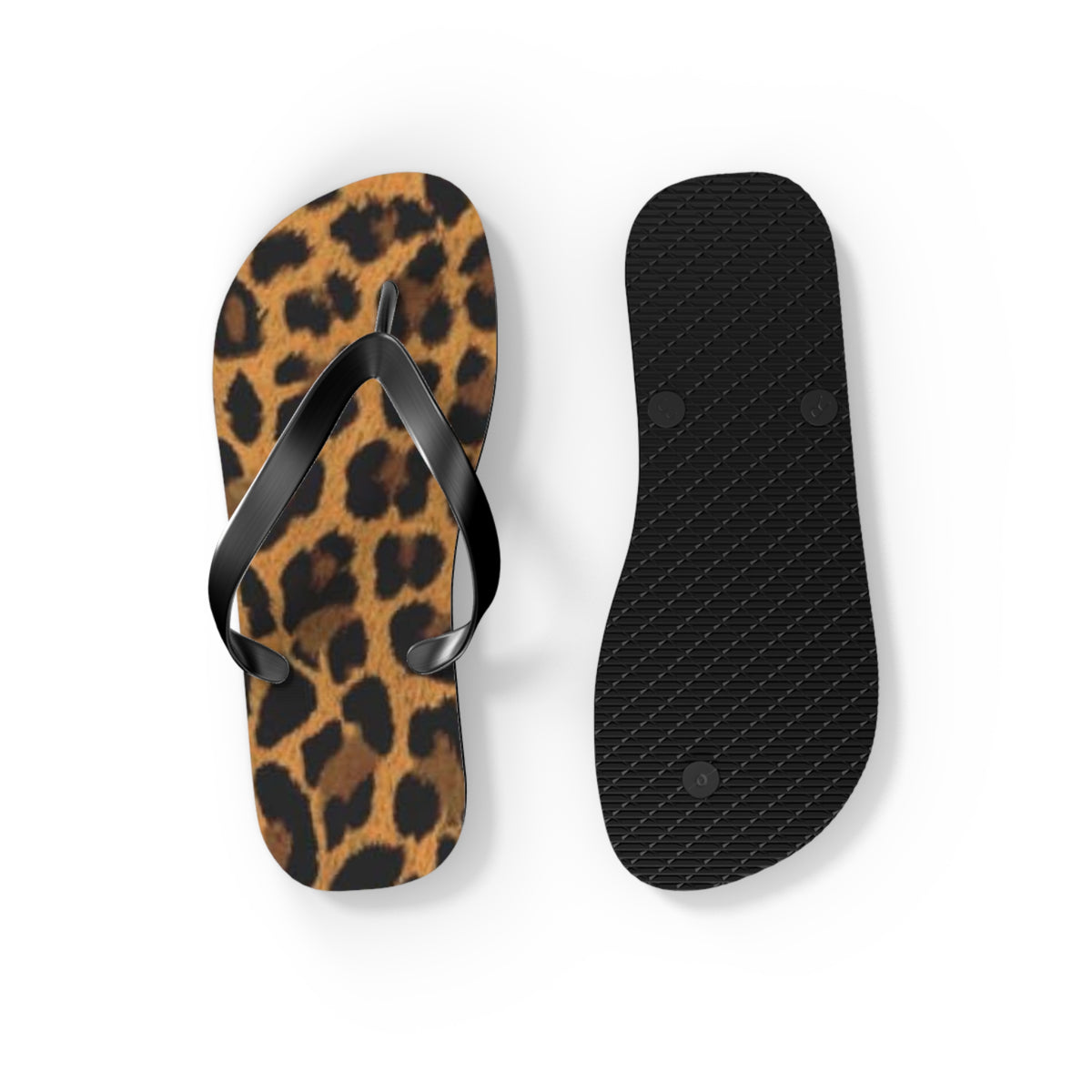 Cheetah Print Beach Sandals, Slides for Summer, Flip Flops, Water Resistant