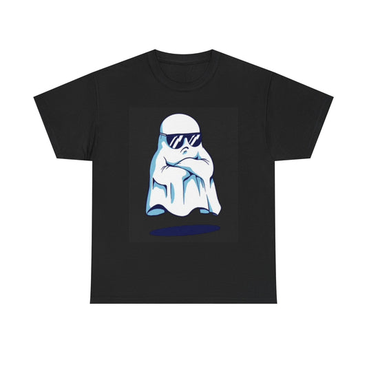 Angry Ghost Graphic T Shirt Funny Unisex Heavy Cotton Tee