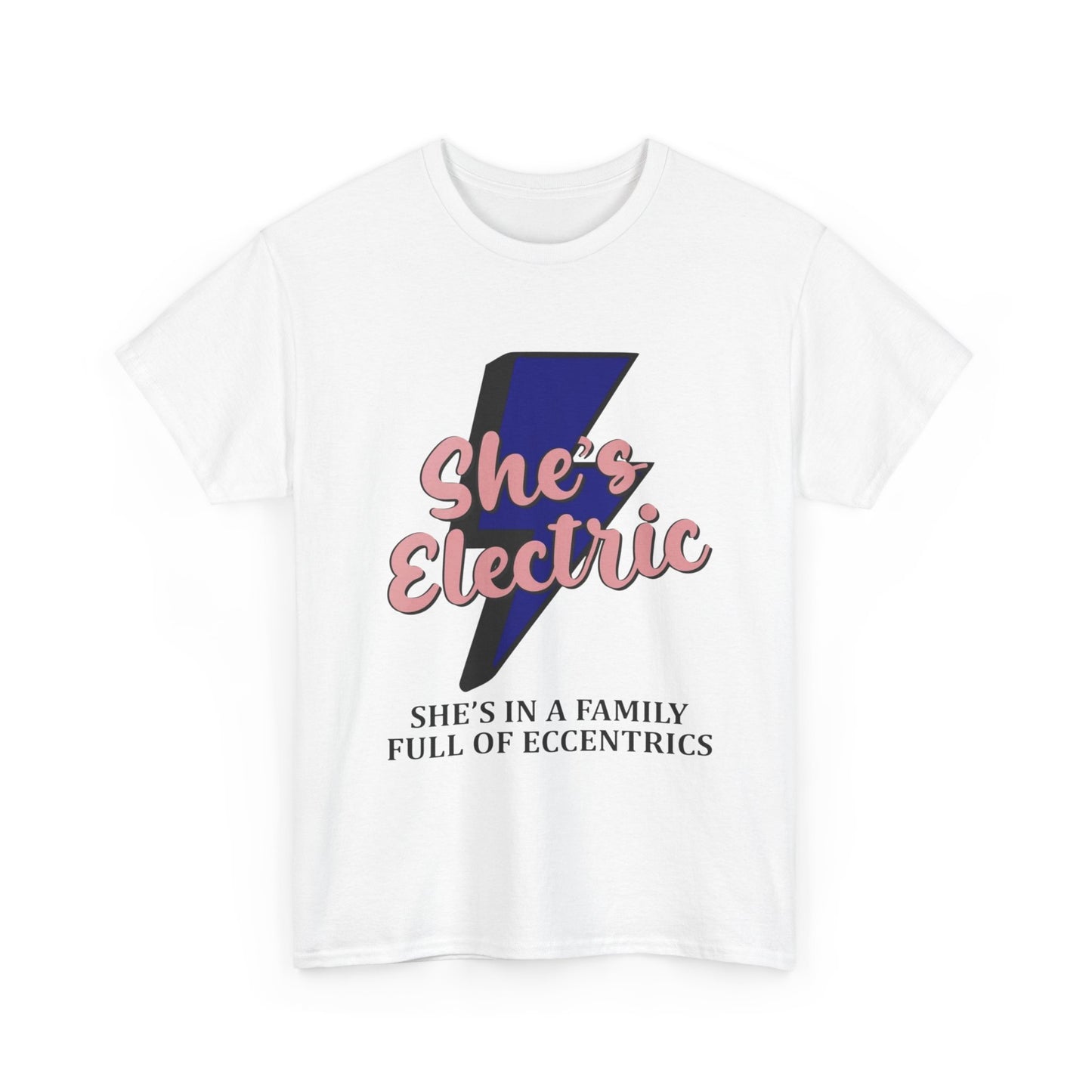 Shes Electric Retro Graphic T Shirt Unisex Heavy Cotton Tee