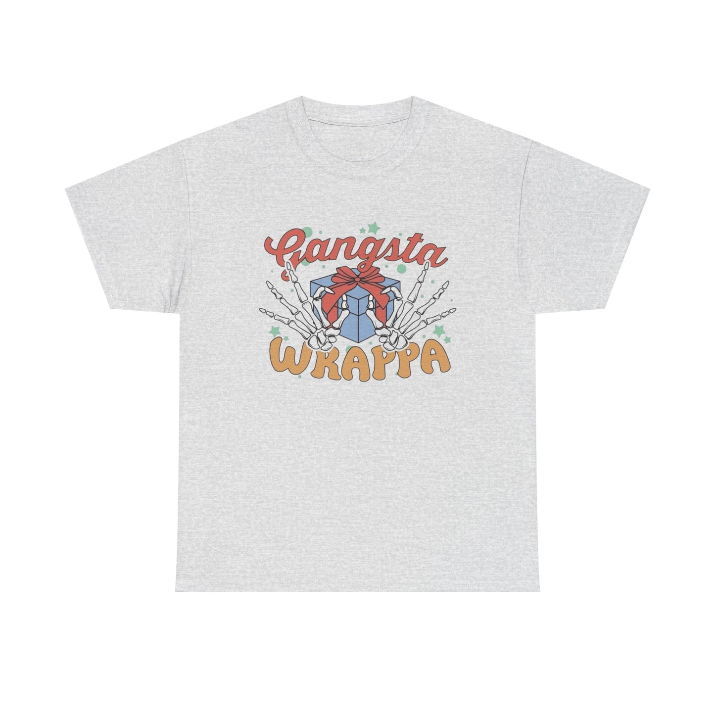 Gangsta Wrappa Funny Christmas Graphic T Shirt Unisex NEW Heavy Cotton Tee