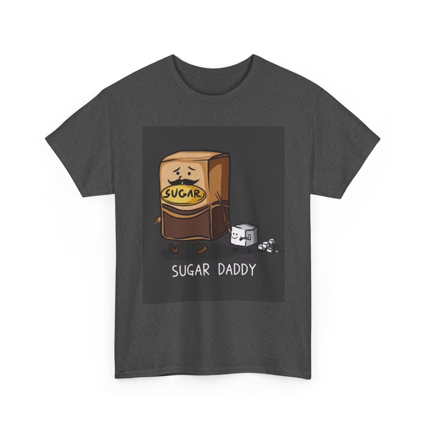 Sugar Daddy Funny Graphic T Shirt Funny Jokes Retro Unisex Heavy Cotton Tee